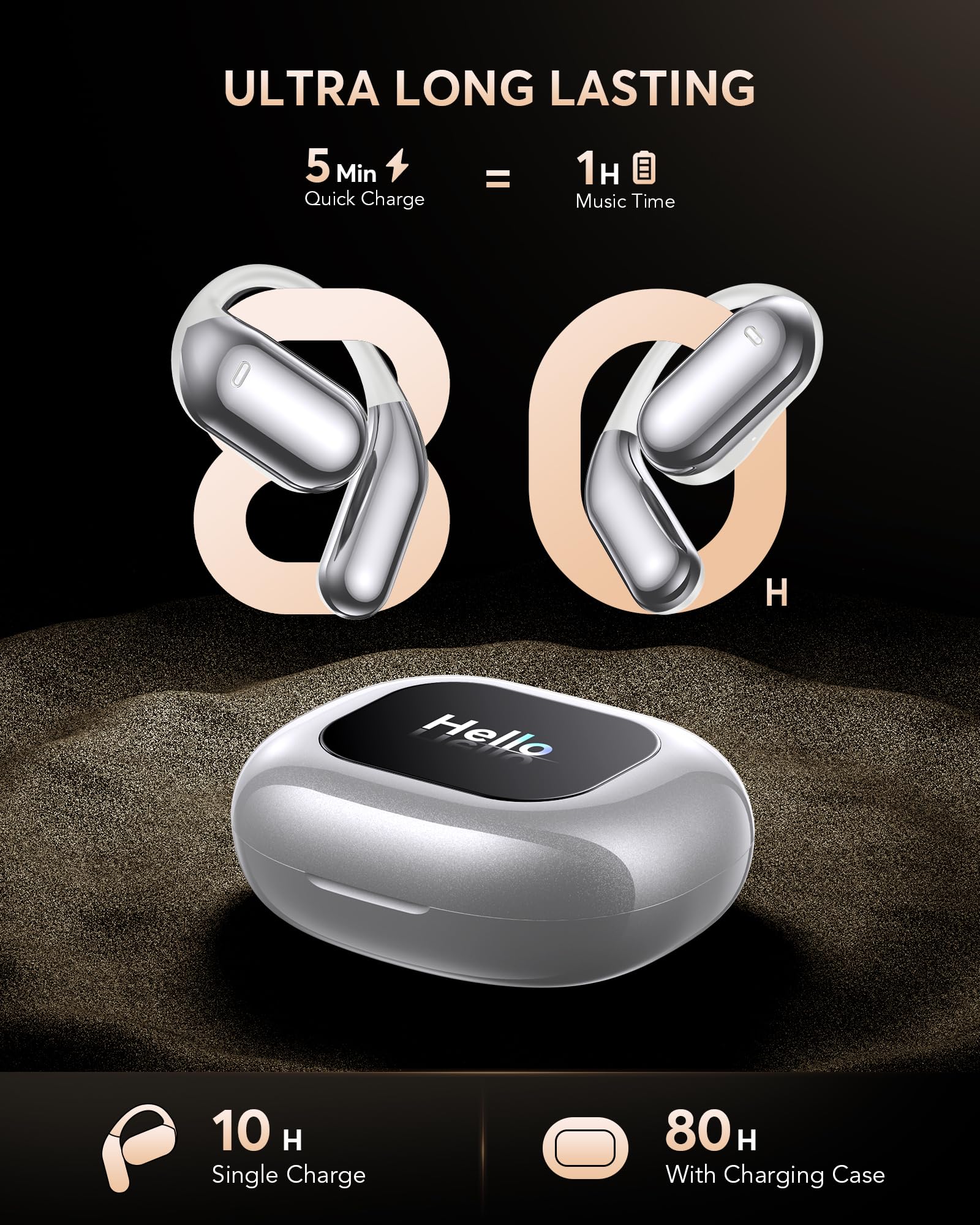 Q16 Air AI Translation Earbuds 144 Languages Real-Time